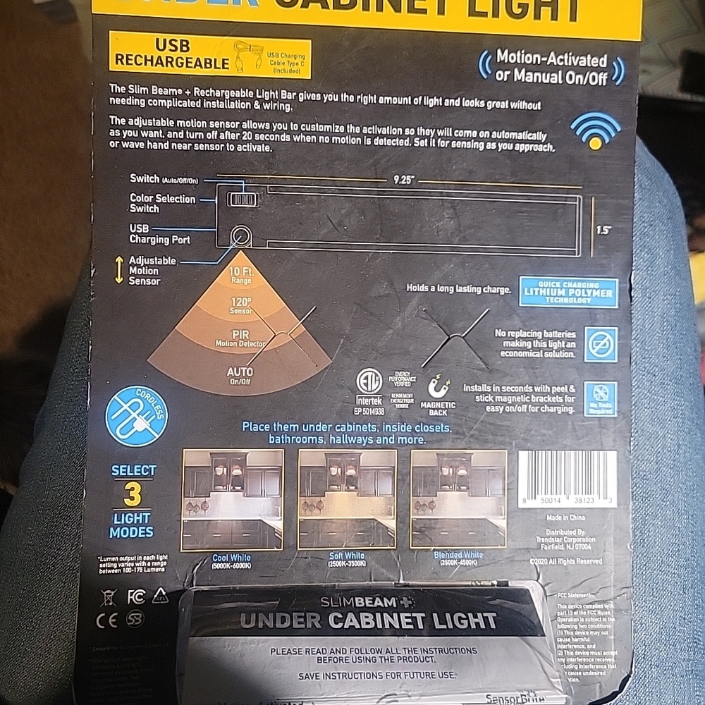 Wireless Motion Sensor LED Light - Silver - Picture 5 of 6